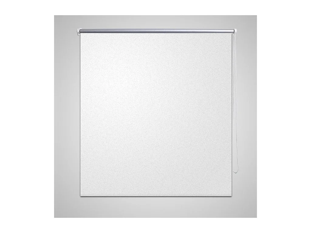 Estor enrollable opaco blanco 140 x 230 cm cortina de ventana protección visual persiana enrollable 4102062