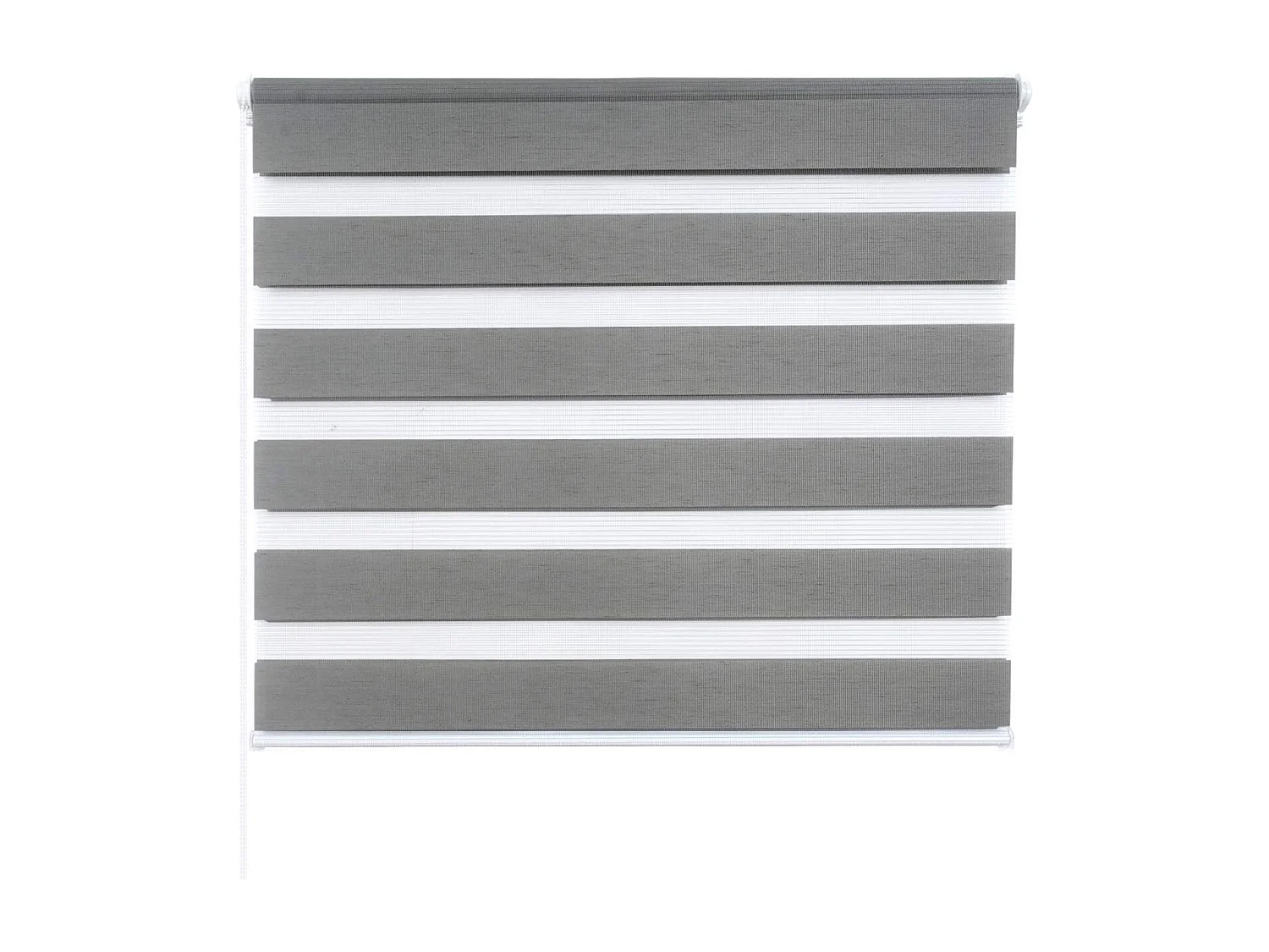 Estor enrollable cebra día y noche ventana translúcida o opaca aspecto madera 70x150cm gris 19_0000812