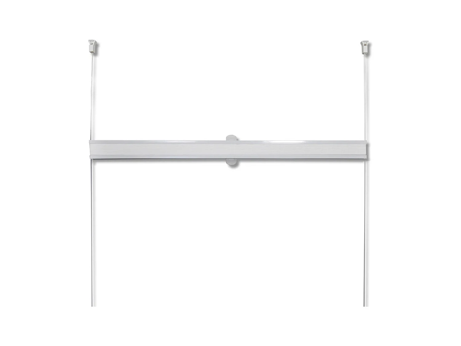 Tenda plissettata bianca 40 x 200 cm 4102163