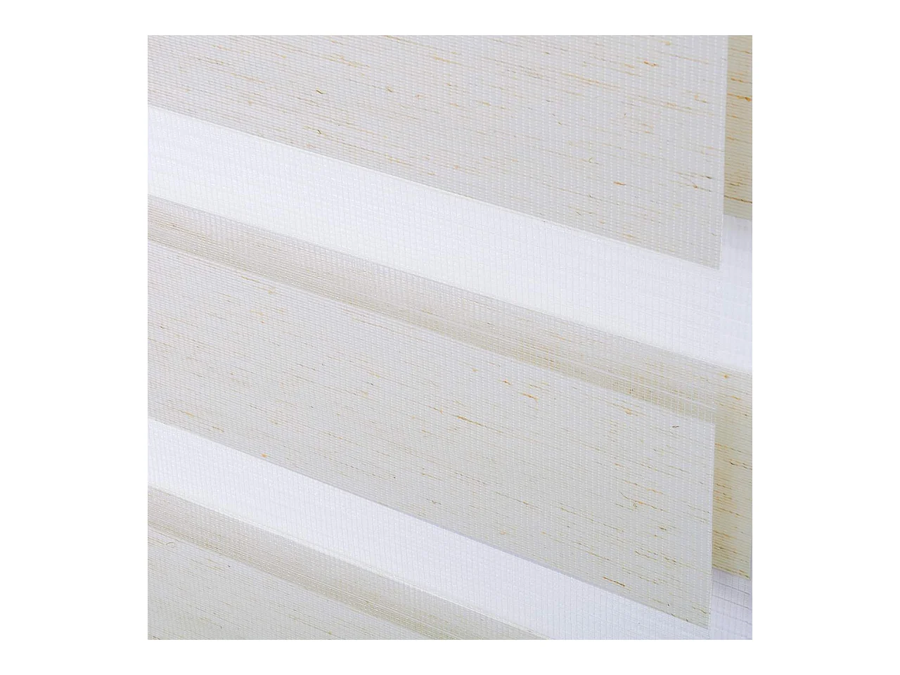 Estor enrollable doble de fijación rápida sin taladrar estor de día y de noche aislante térmico 45x150cm haya 19_0000857