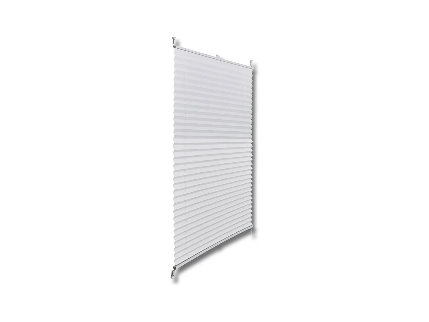 Store plissé en blanc blanche 125 x 70 x 125 cm 4102173