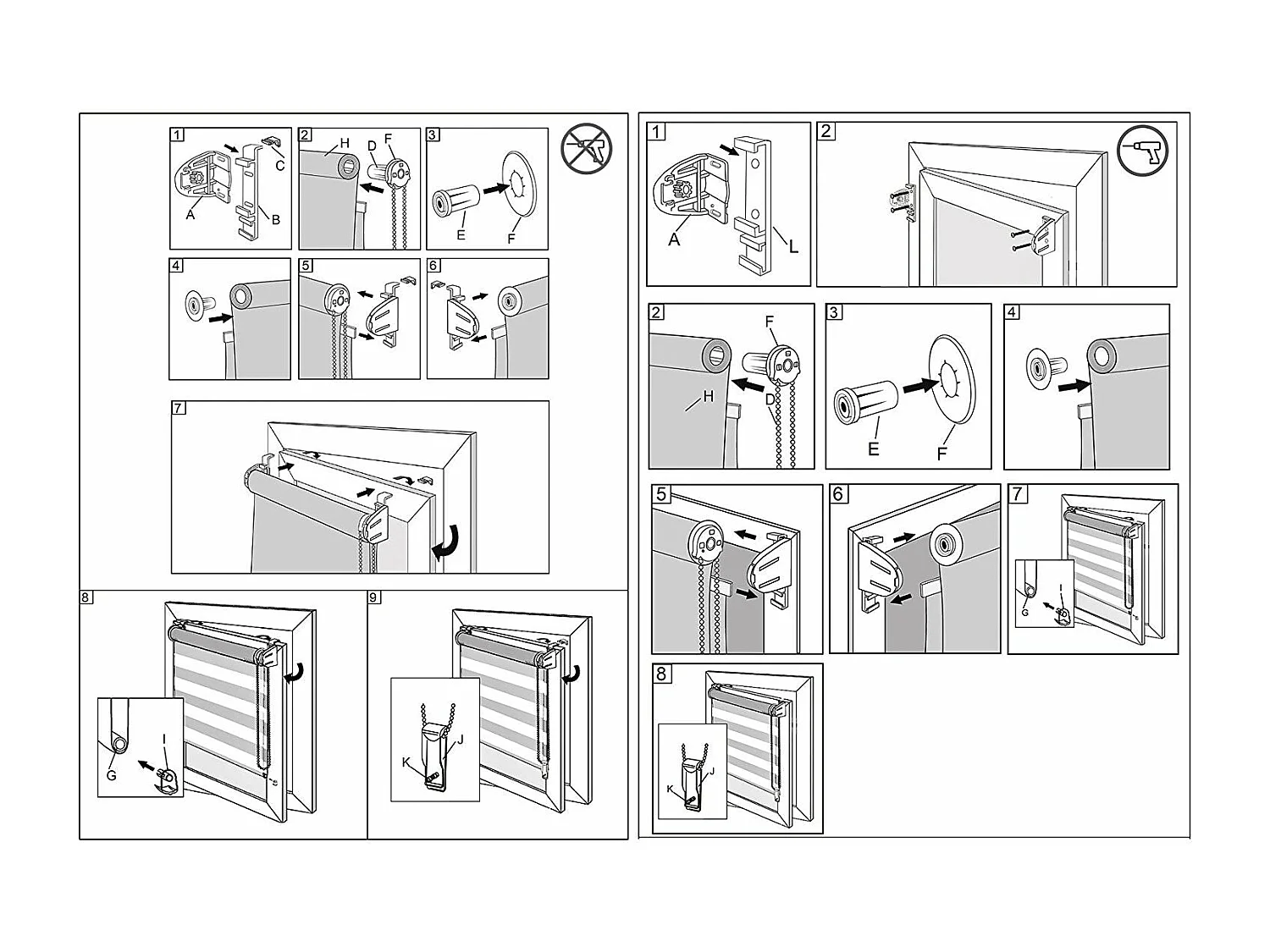 Store enrouleur zebra day grise 120 x 7.5 x 220 cm 19_0000856