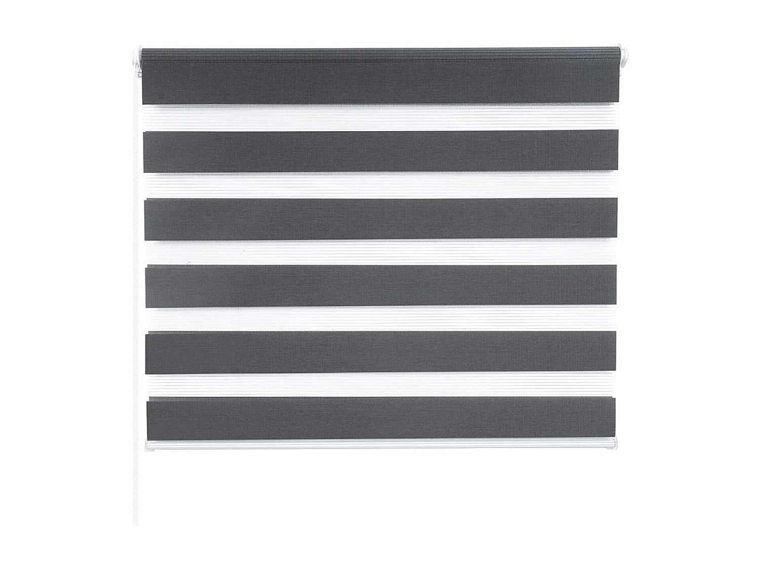 Cortina Zebra diurna e noturna rolo dupla camada 45x150cm cinza escuro 19_0000856