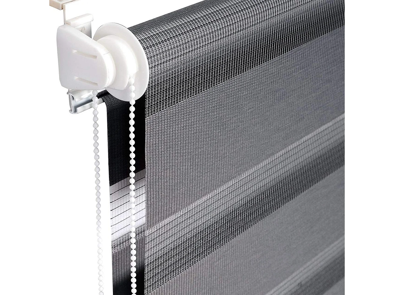 Cortina Zebra diurna e noturna rolo dupla camada 45x150cm cinza escuro 19_0000856