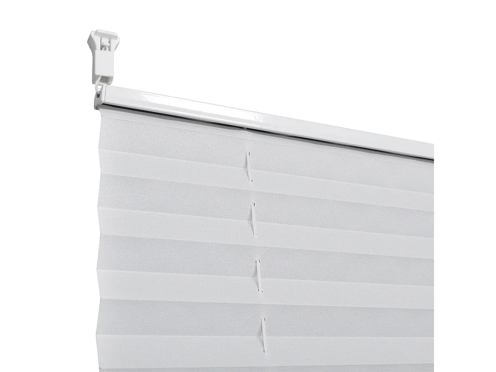 Store plissé en blanc blanche 50 x 50 x 125 cm 4102165