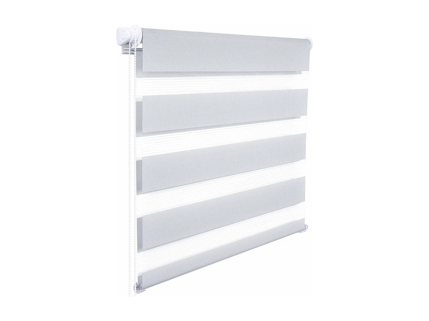 Estor enrollable Zebra día y noche doble capa 45x150 cm gris 19_0000852