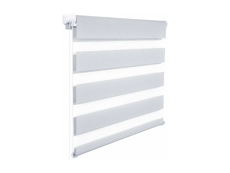 Estor enrollable Zebra día y noche doble capa 45x150 cm gris 19_0000852