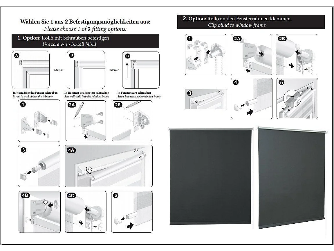 Estor enrollable opaco con aislamiento térmico y revestimiento sin taladrar 50 x 160 cm azul 19_0000849