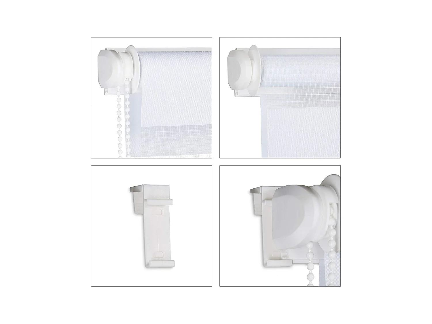 Estor enrollable de doble cara sin taladrar 110 x 150 cm blanco 13_0002539_5