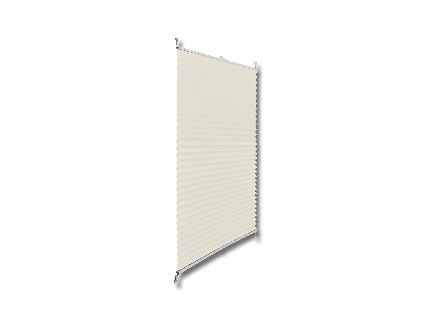 Store plissé en crème crème 90 x 90 x 200 cm 4102215