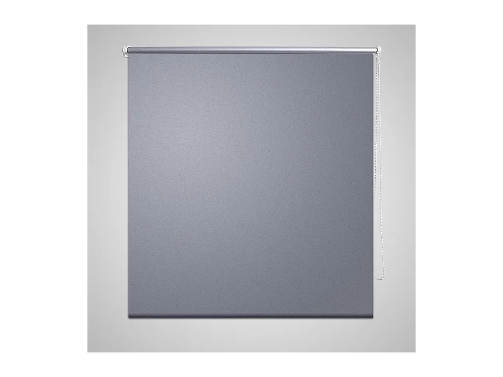 Estor enrollable opaco gris 160 x 230 cm cortina de ventana protección visual persiana enrollable 4102074