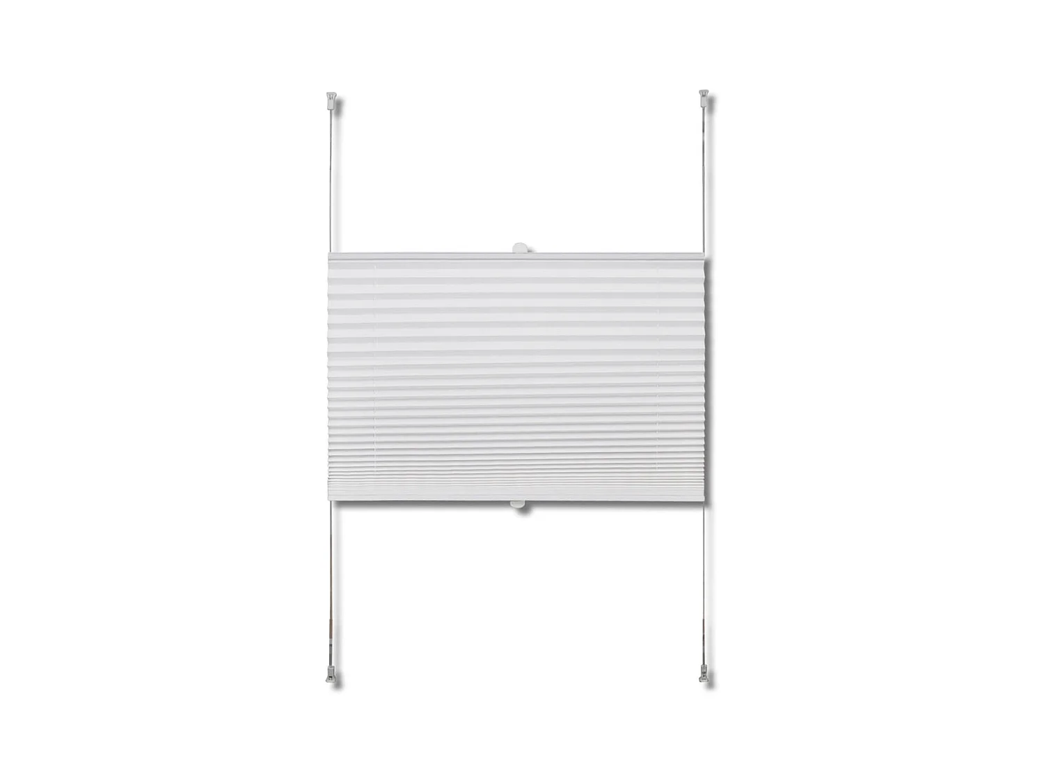 Estor plisado en blanco 90 x 150 cm 4102182