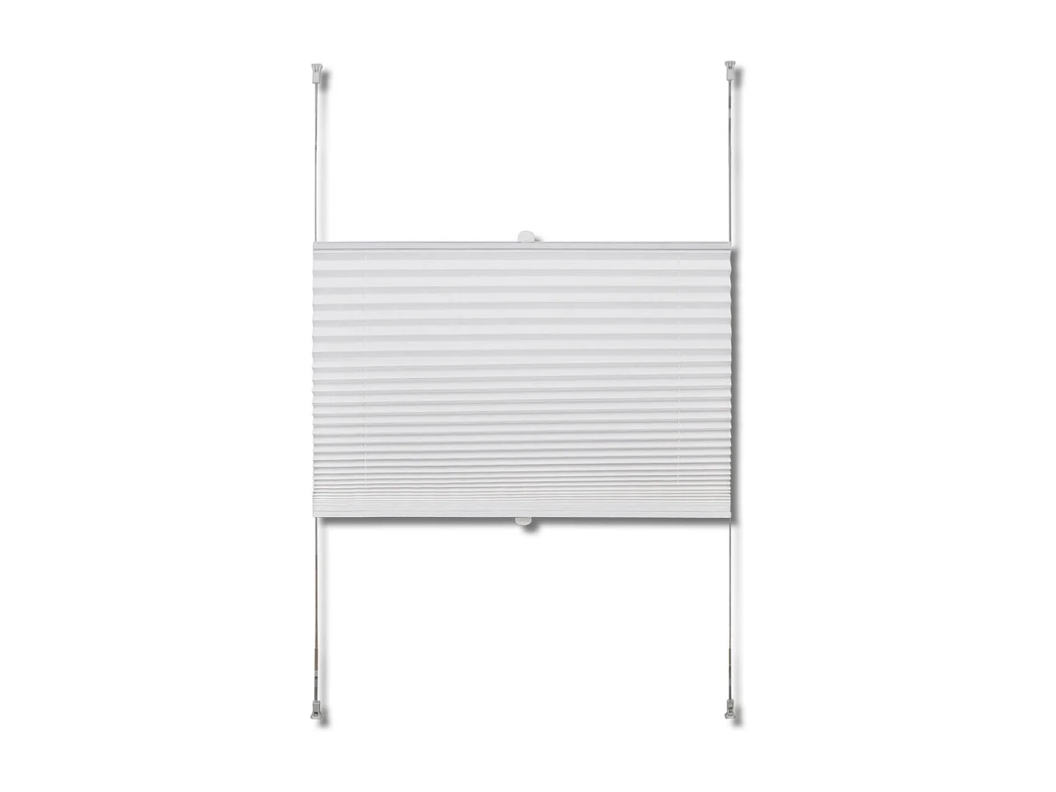 Store plissé en blanc blanche 90 x 90 x 150 cm 4102182