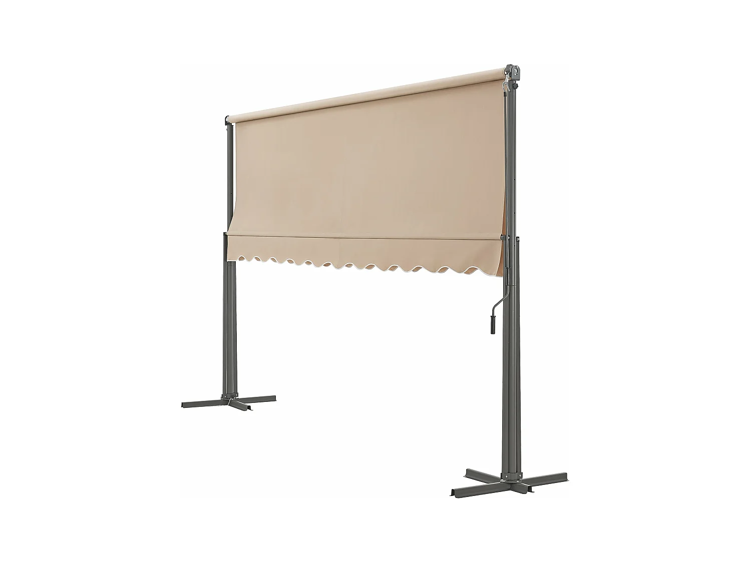 Toldo autoportante de doble vertiente 400 x 300 x 260 cm arena 03_0008295