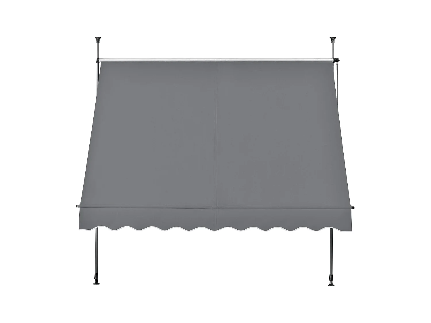 Store banne téléscopique acier grise 200 x 120 x 200 cm 03_0008321