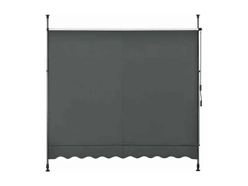 Brise-soleil pare-soleil acier et grise 250 x 118 x 300 cm 03_0004705