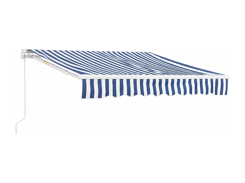 Store banne avec manivelle blanche 300 x 300 x 250 cm 03_0008304