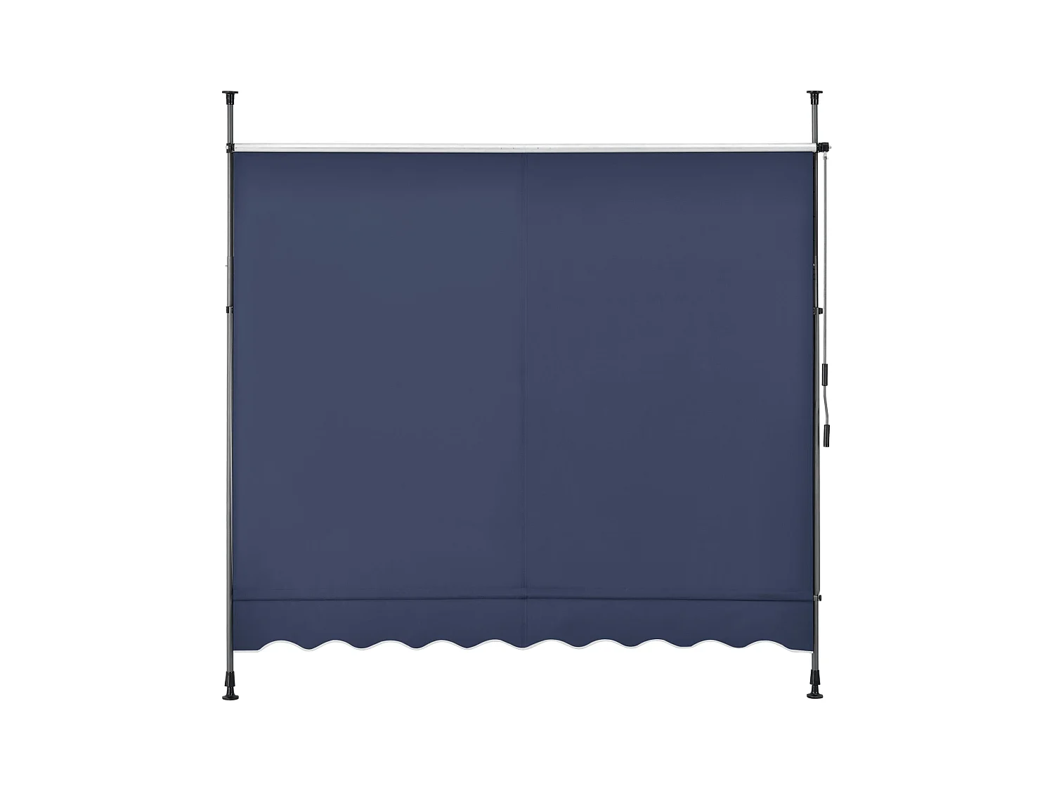 Store banne téléscopique acier bleue 200 x 120 x 200 cm 03_0008319