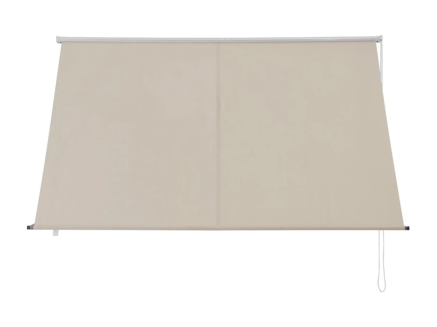 Tenda parasole parasole da fissare a muro struttura in acciaio a scomparsa 400 x 120 cm beige 03_0001115