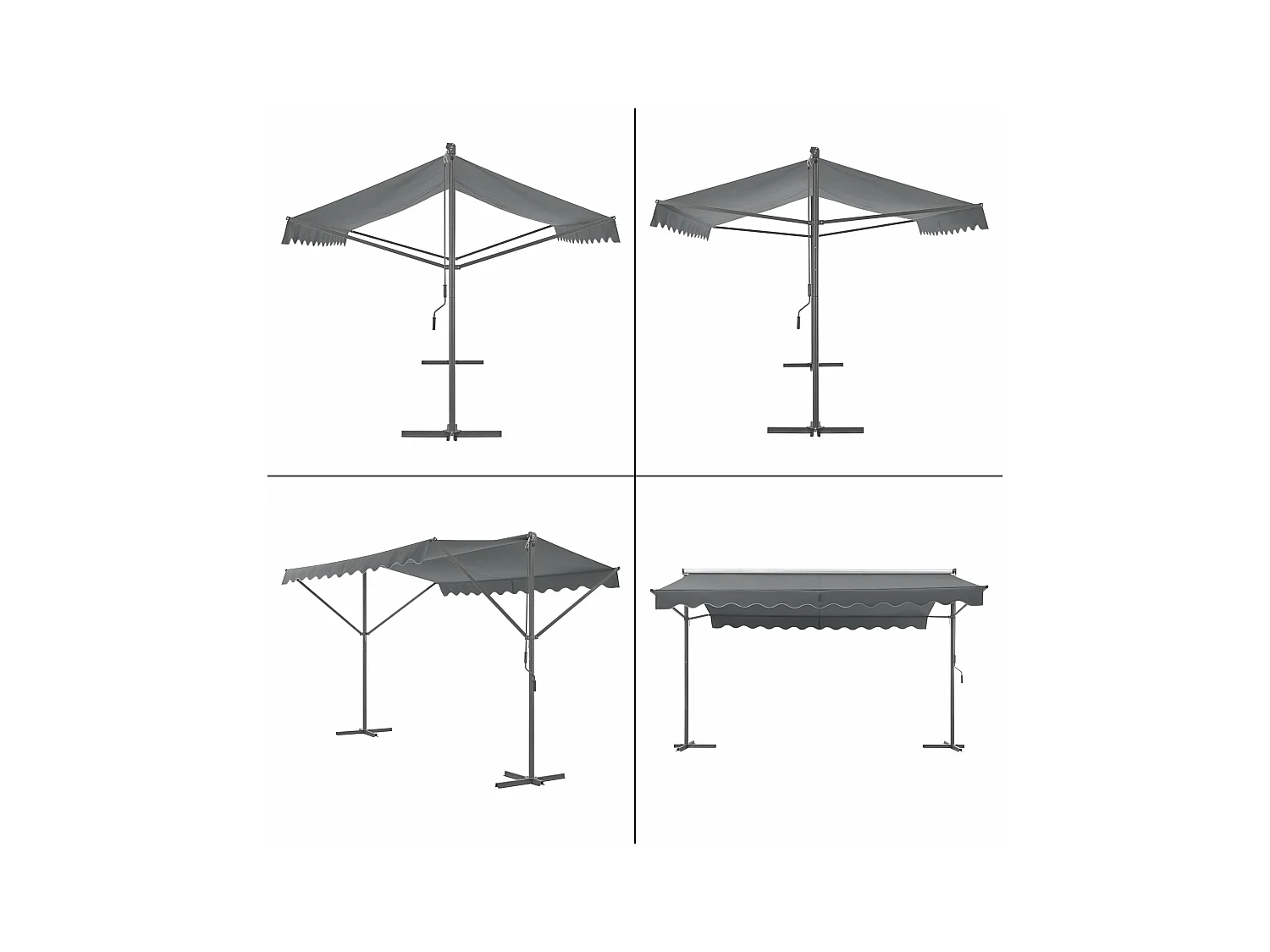 Store banne autoportant à grise 400 x 300 x 260 cm 03_0008294