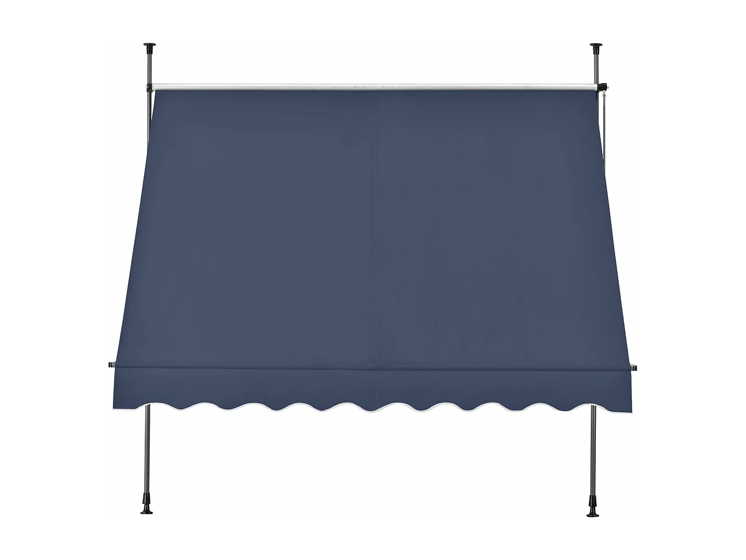 Tenda telescopica in acciaio poliestere 250 x 120 x 200-300 cm blu scuro 03_0008325