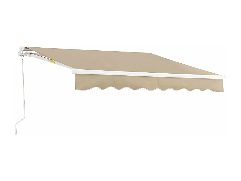 Tenda da sole con manovella 250 x 200 cm beige 03_0008298