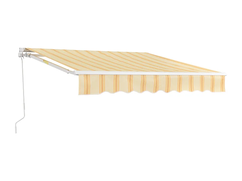 Toldo com manivela 350 x 250 cm amarelo branco 03_0008311