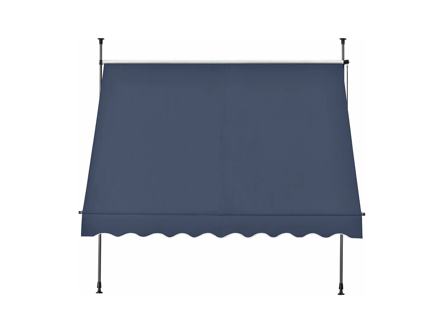 Toldo telescópico em aço poliéster 300 x 120 x 200-300 cm azul escuro 03_0008331