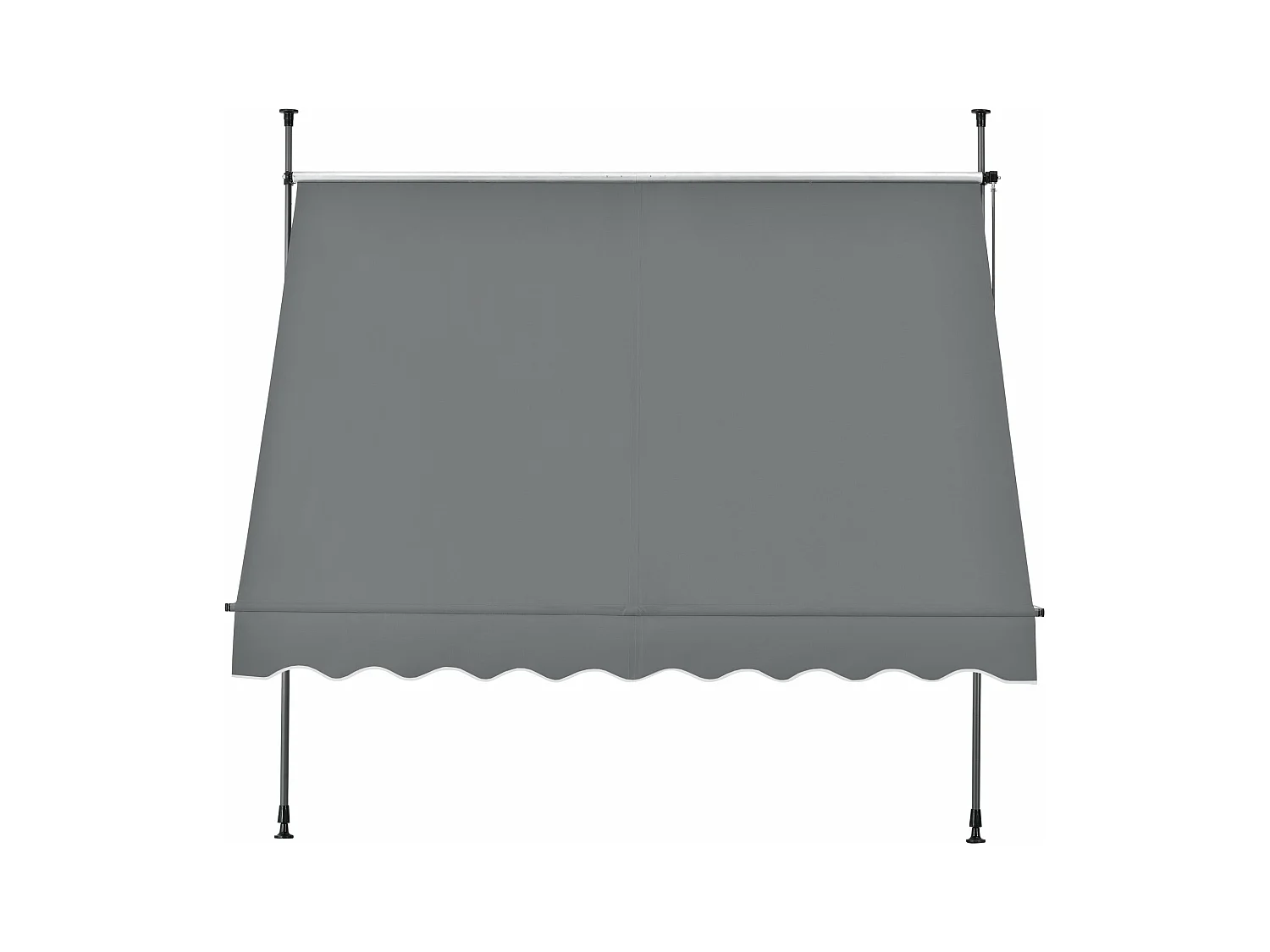 Store banne téléscopique acier grise 150 x 120 x 200 cm 03_0008315