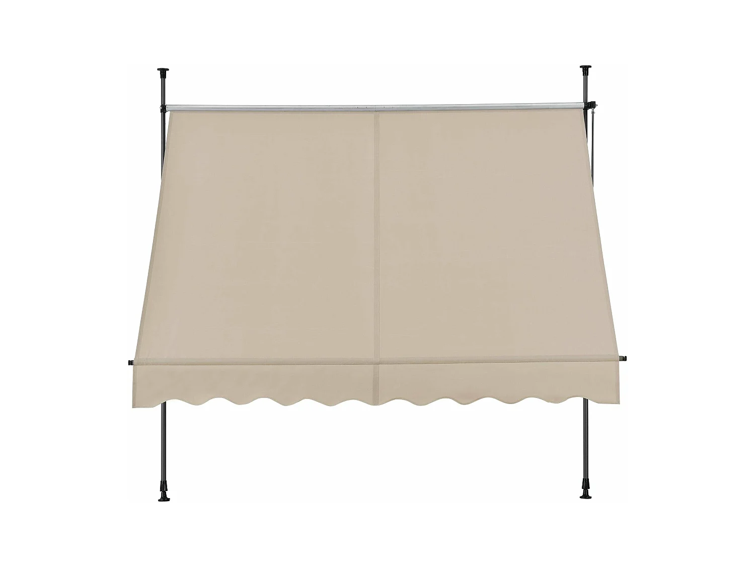 Brise-soleil pare-soleil métal et métal argentée 300 x 120 x 300 cm 03_0001123