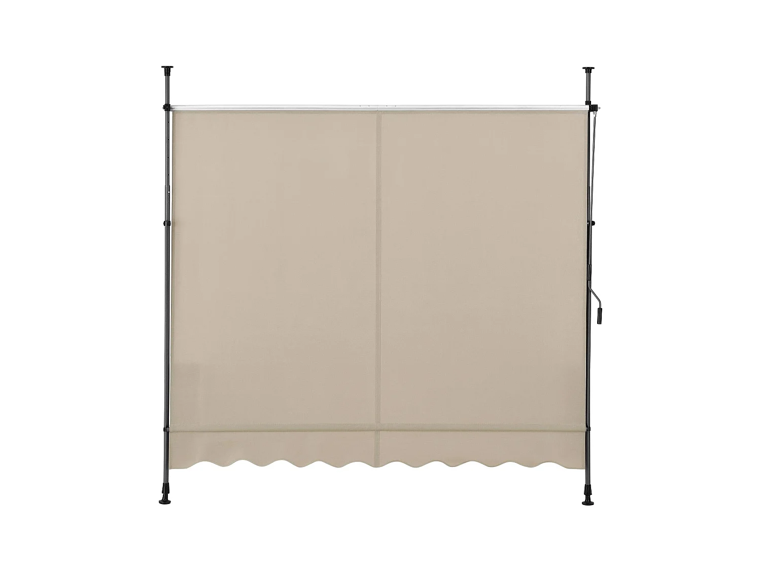 Brise-soleil pare-soleil métal et métal argentée 300 x 120 x 300 cm 03_0001123