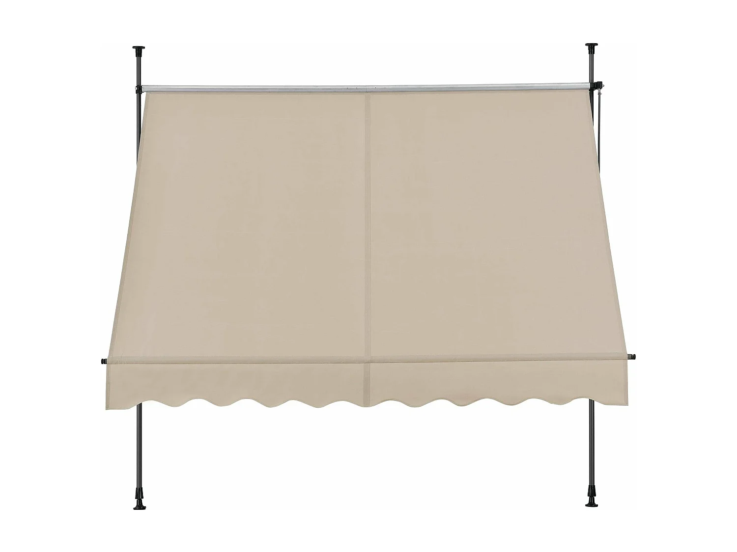 Brise-soleil pare-soleil métal et métal argentée 300 x 120 x 300 cm 03_0001123