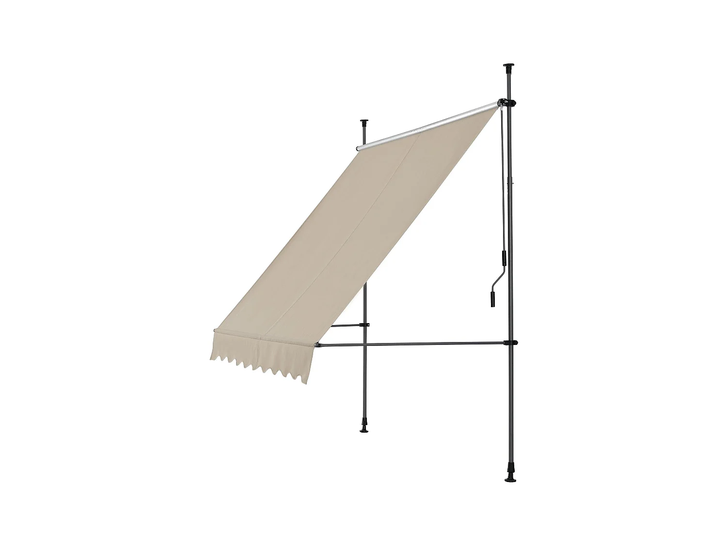 Brise-soleil pare-soleil métal et métal argentée 200 x 120 x 300 cm 03_0001121