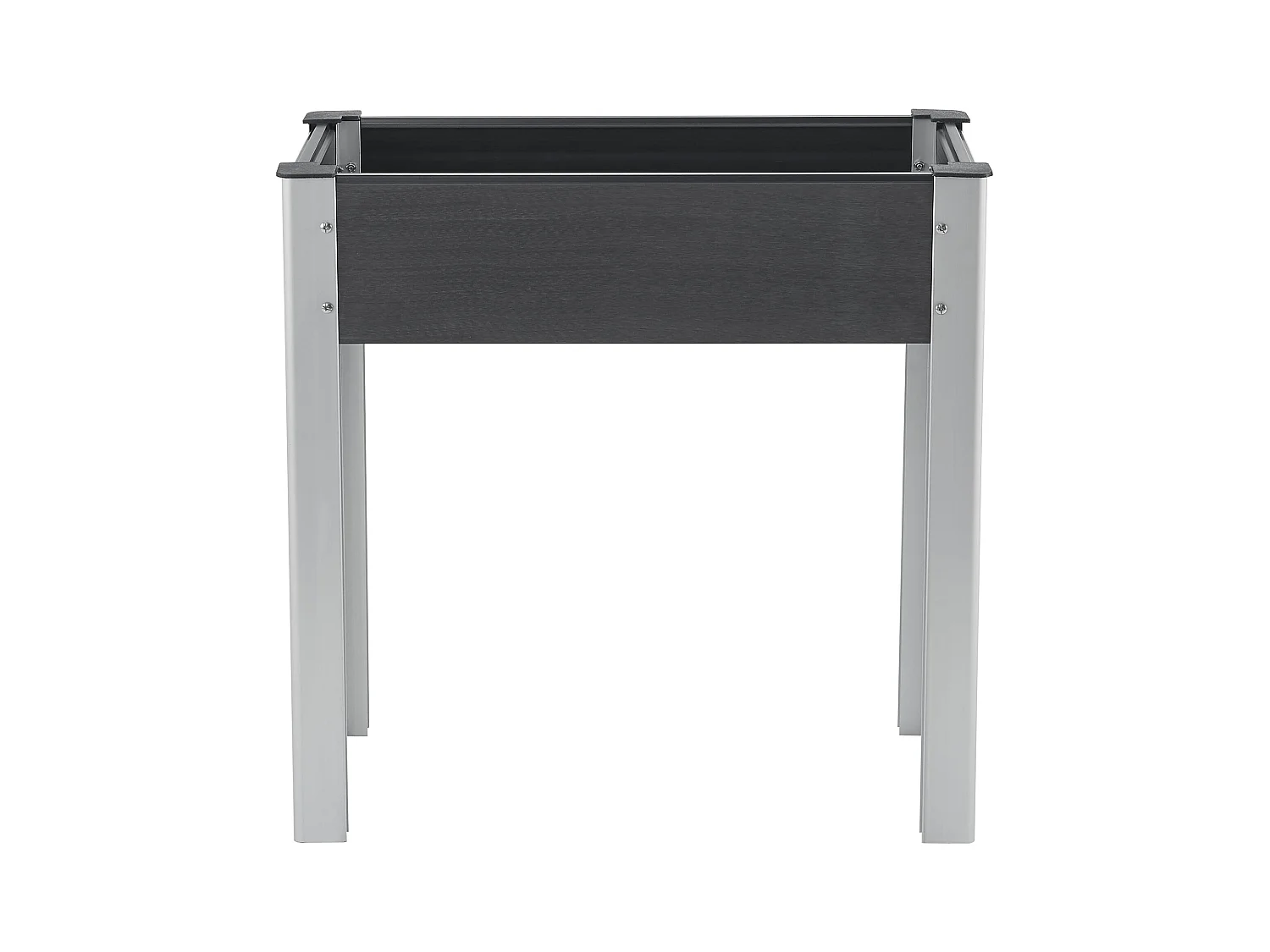 Horta elevada com fundo de malha 75 x 40 x 75 cm cinza escuro 03_0007194