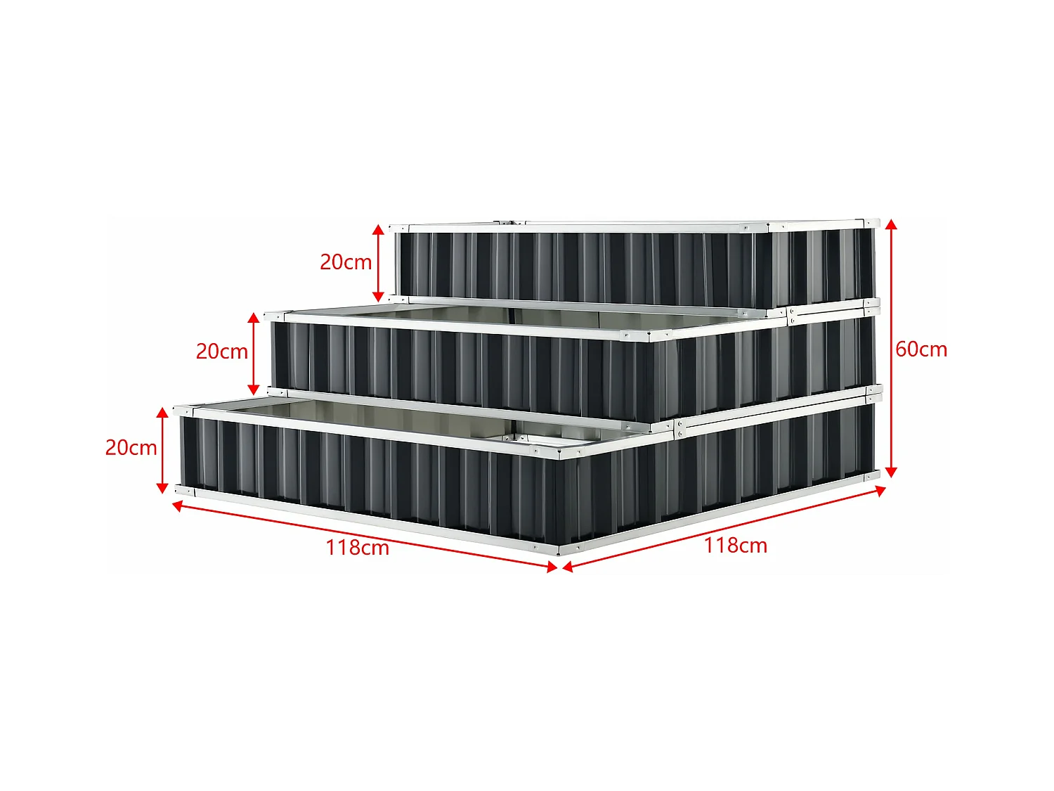 Carré potager à 3 118 x 118 x 60 cm 03_0007198