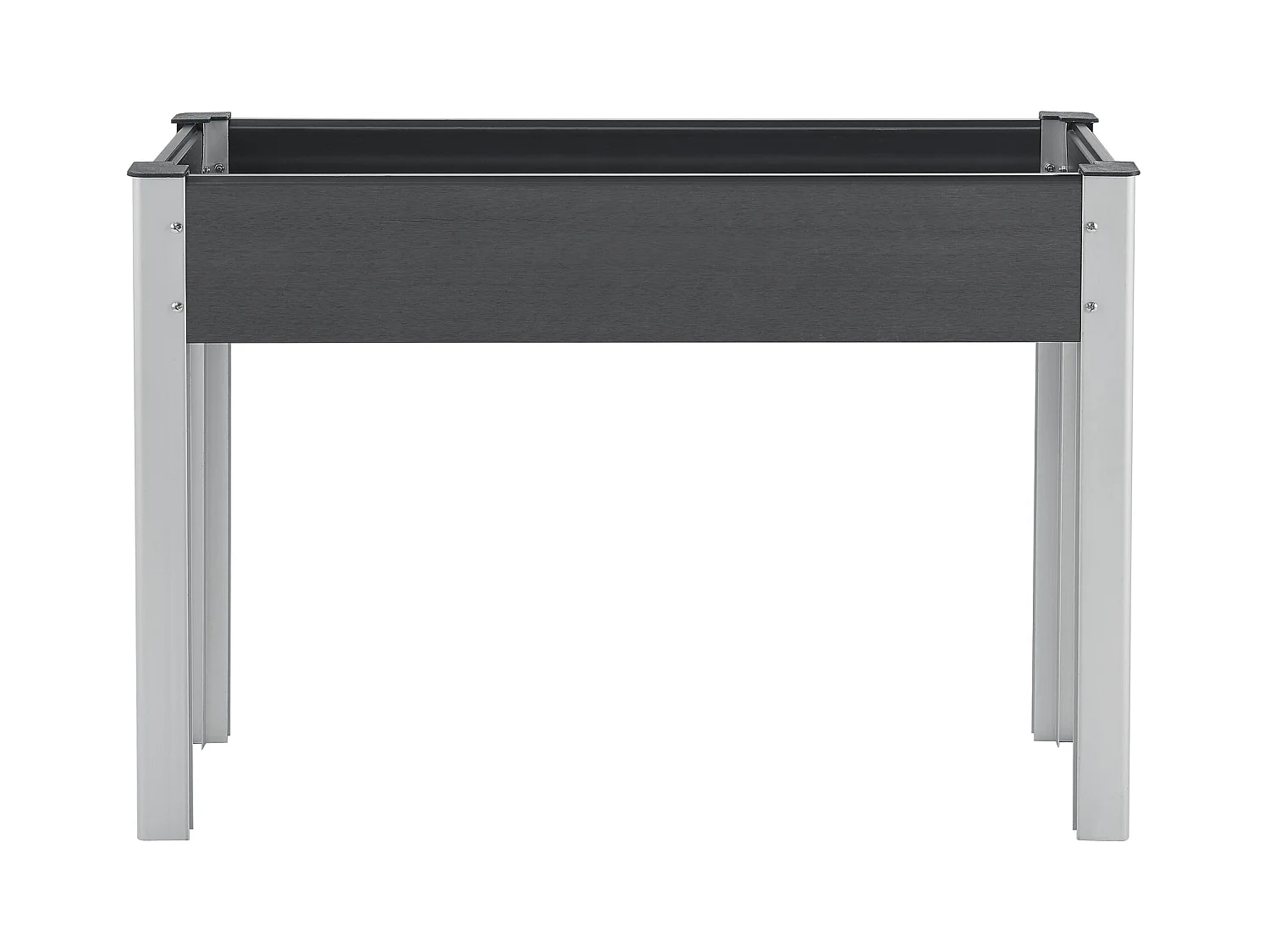 Horta elevada com fundo de malha 100 x 40 x 75 cm cinza escuro 03_0008836