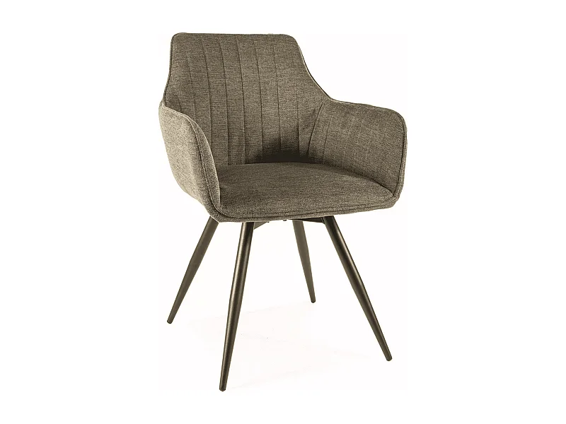 Chaise Ballo / Revêtement en tissu / Rotation à 180 degrés / Olive Beige Gris
