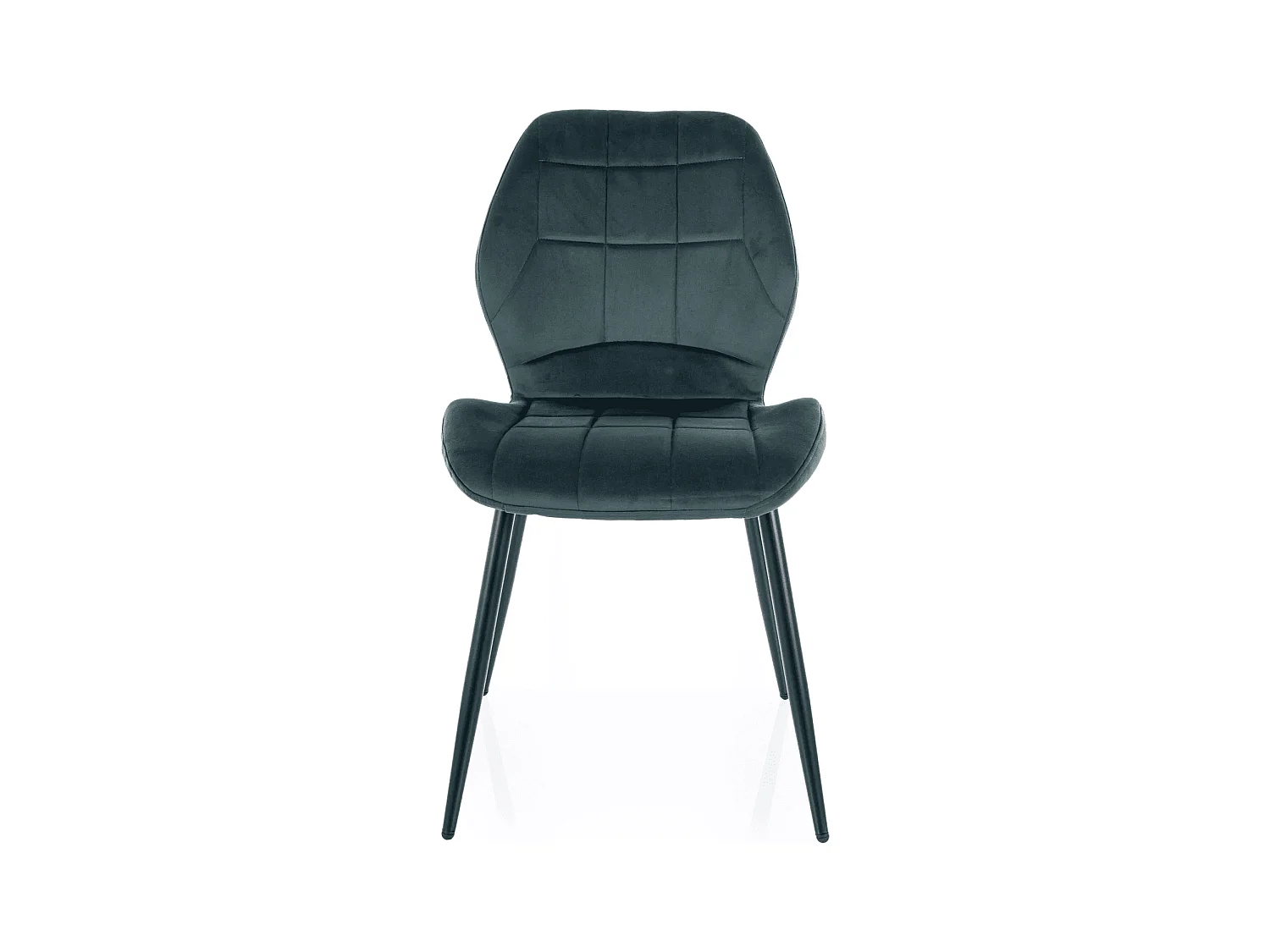 Chaise Jake/Housse en tissu velours/Vert