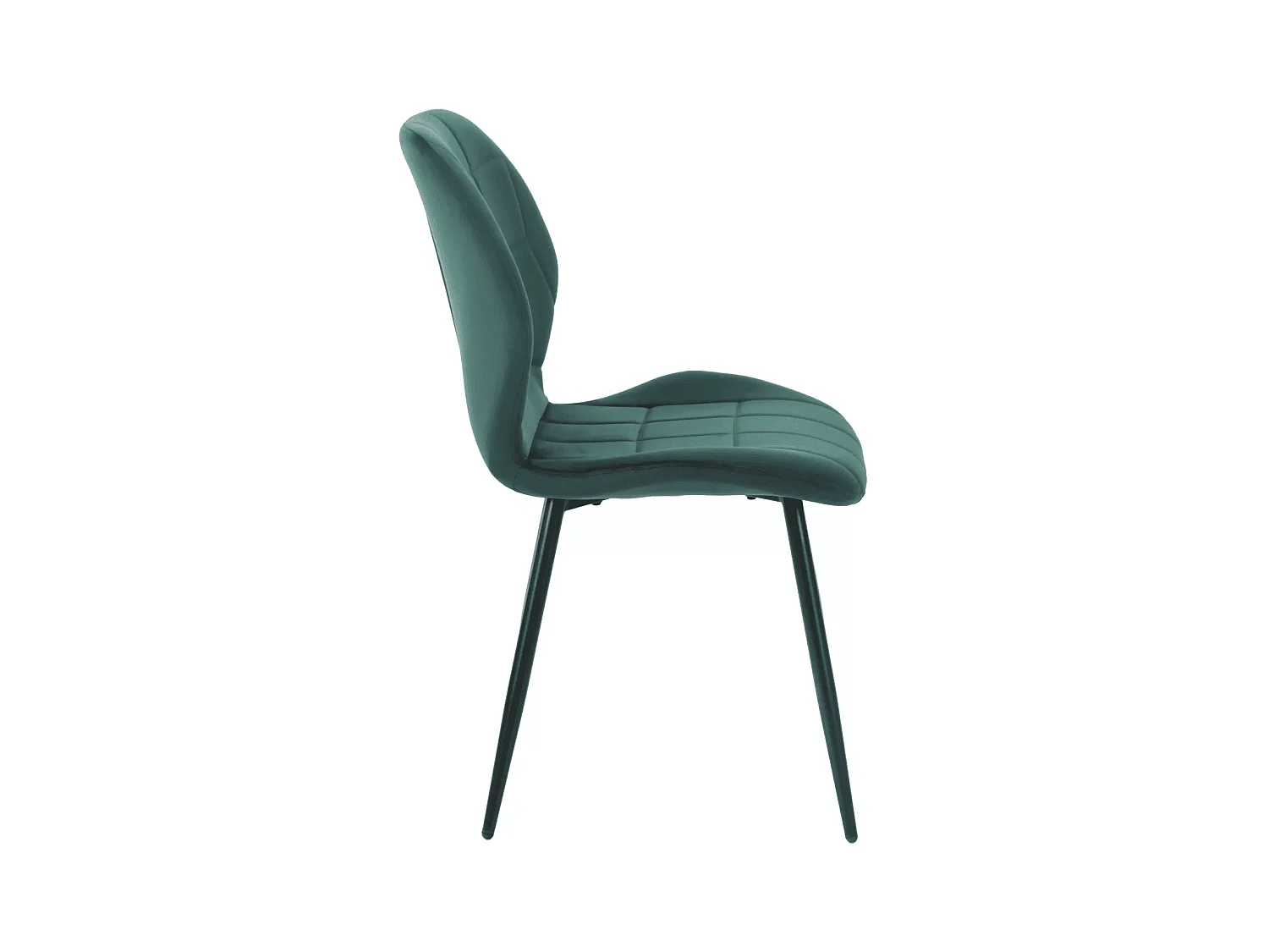 Chaise Jake/Housse en tissu velours/Vert