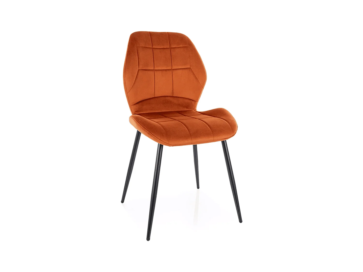 Stuhl Jake/Samtstoffbezug/Kupfer