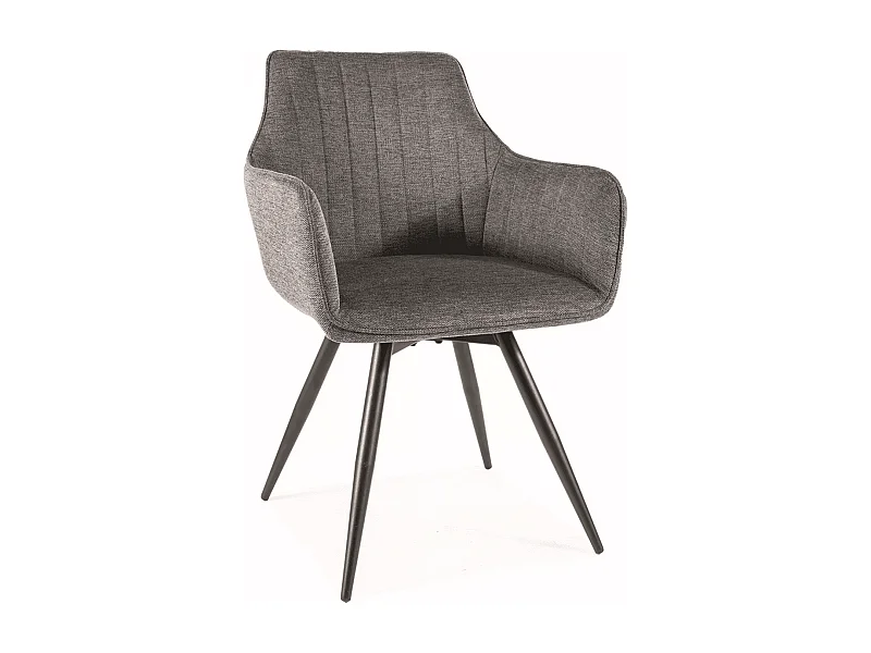 Chaise Ballo / Revêtement en tissu / Rotation à 180 degrés / Anthracite