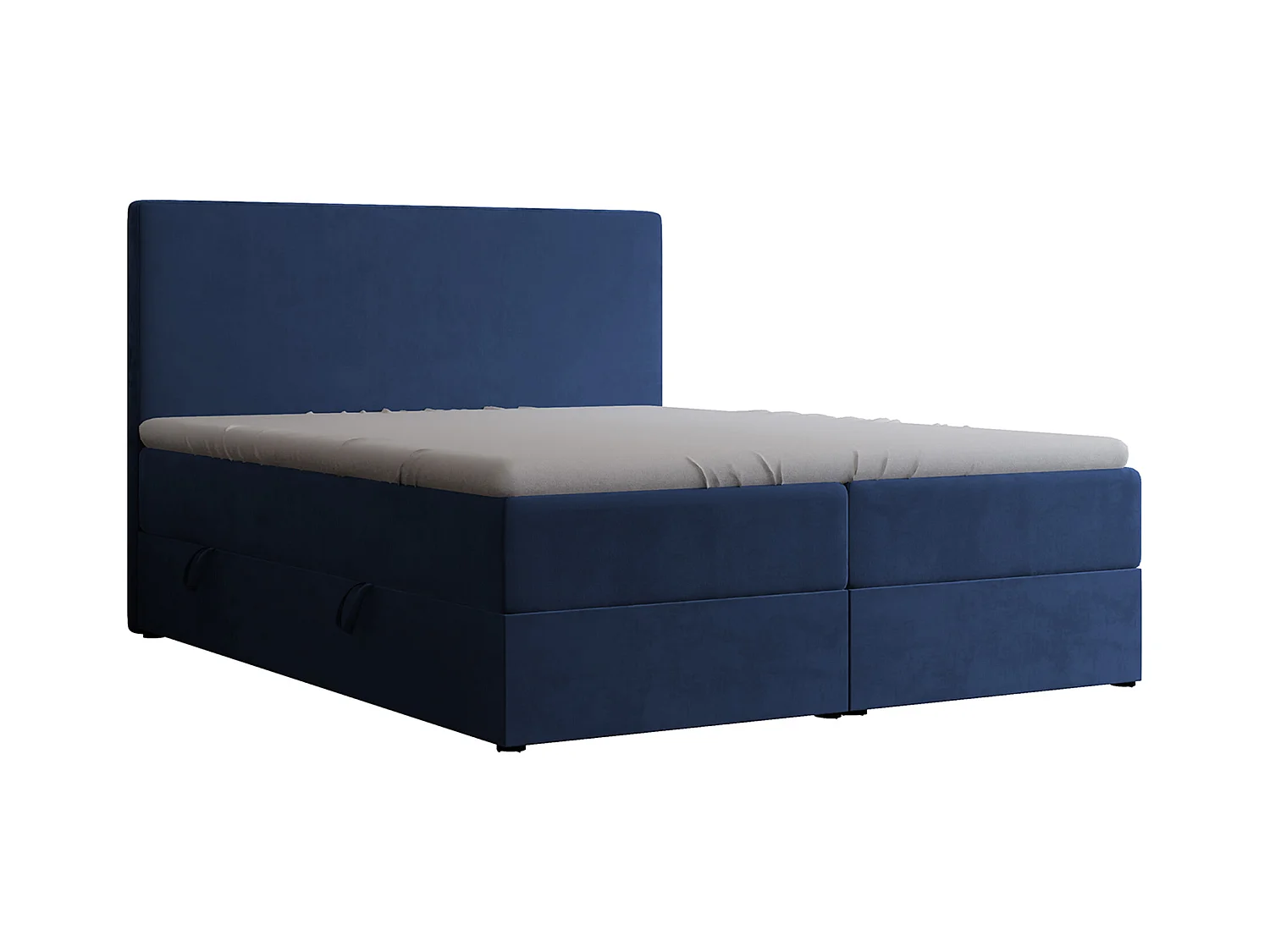 Lit continental rembourré avec surmatelas, bleu - 180x200 - GIULIA