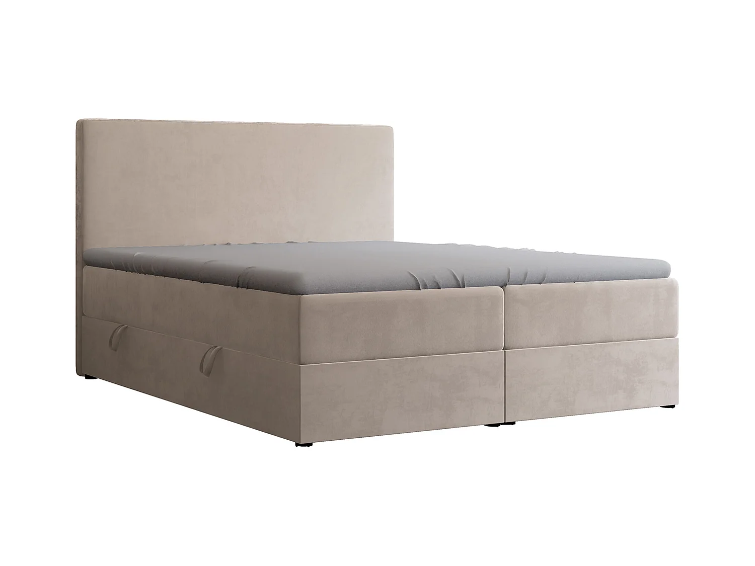 Lit continental rembourré avec surmatelas, crème - 180x200 - GIULIA