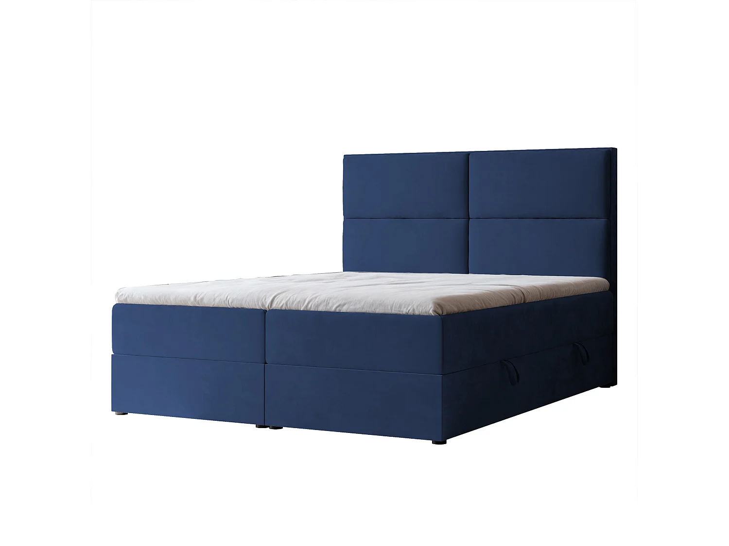 Lit continental rembourré avec surmatelas, bleu - 140x200 - ORFEO