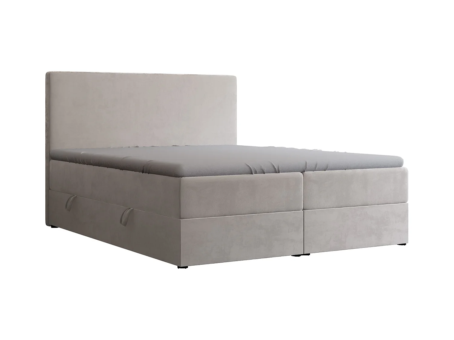 Lit continental rembourré avec surmatelas, beige - 160x200 - GIULIA