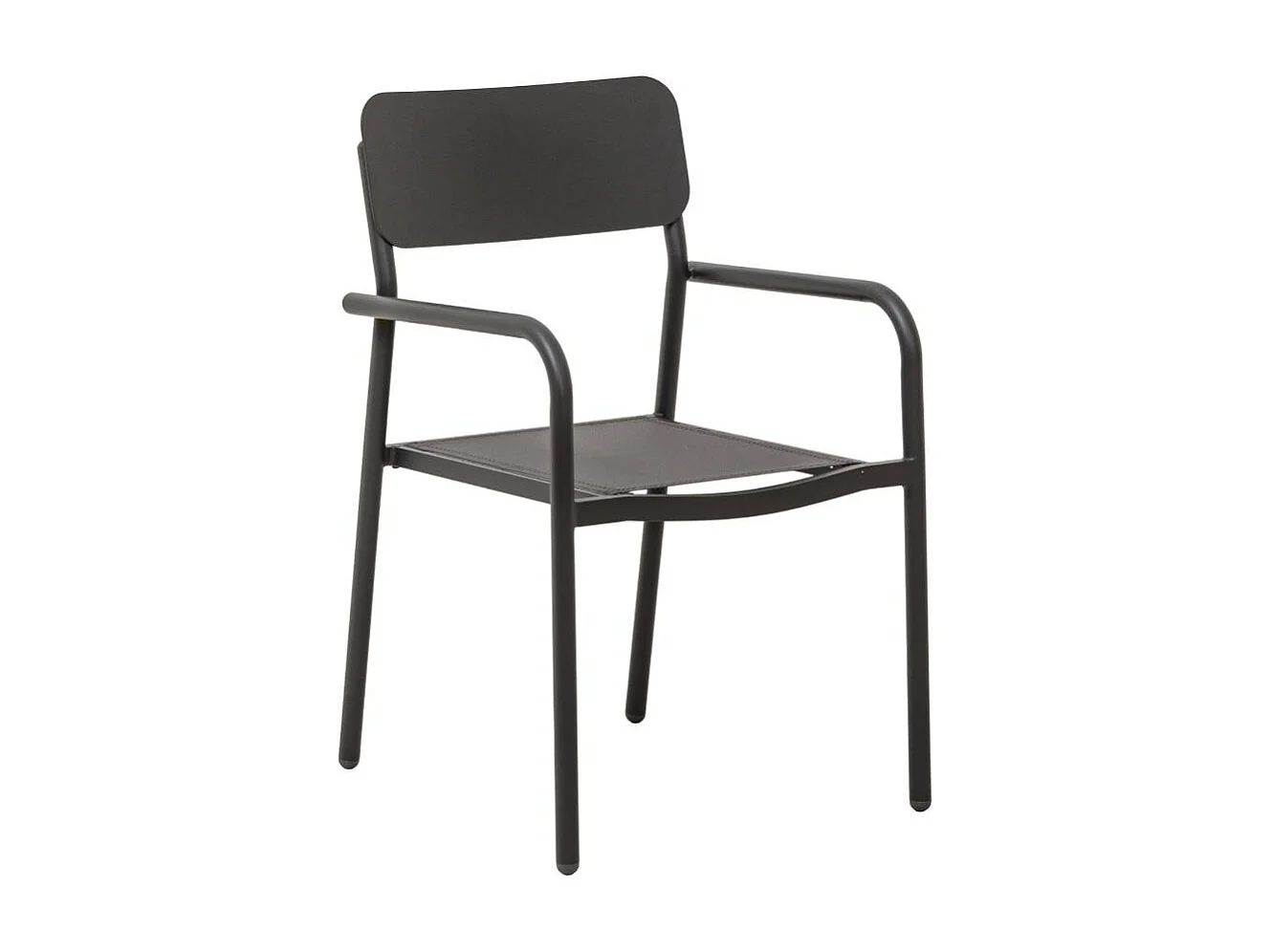 Chaise de jardin en aluminium gris  Kaïa (lot de 2)