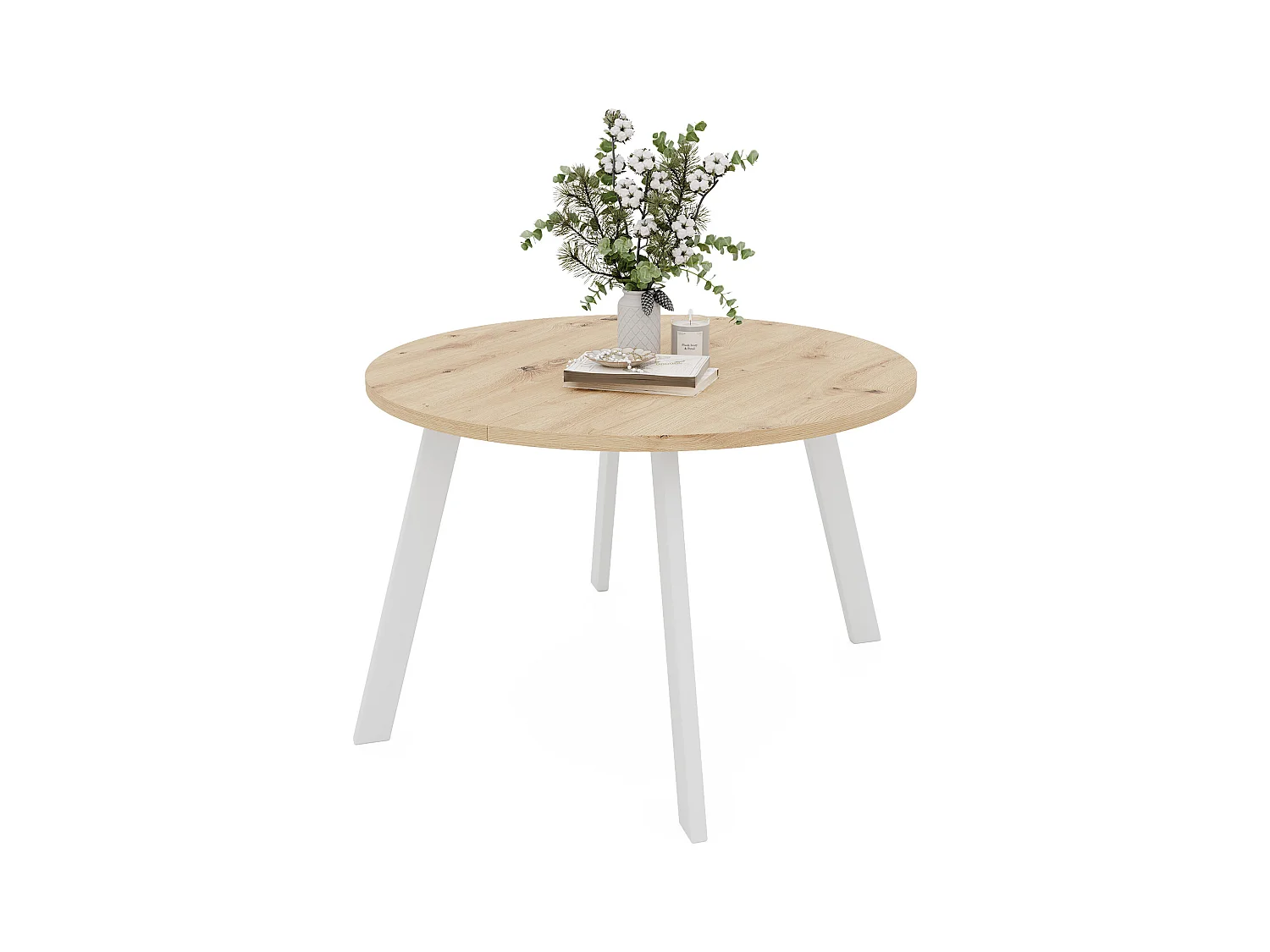 Table extensible chêne wotan