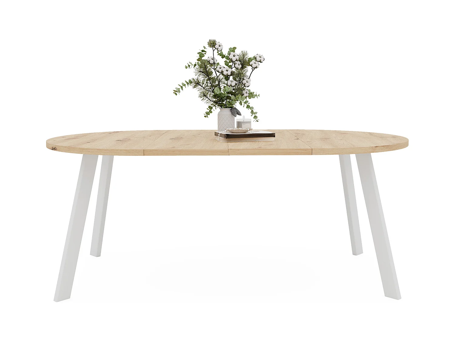 Table extensible chêne wotan