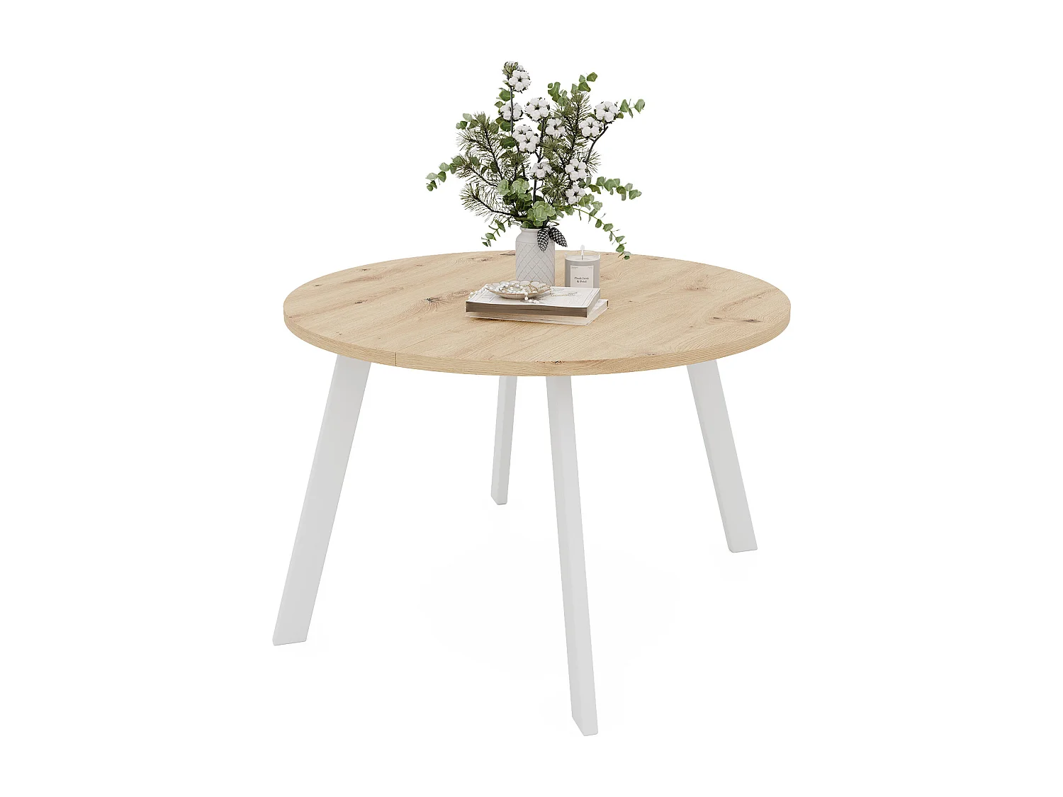 Table extensible chêne wotan