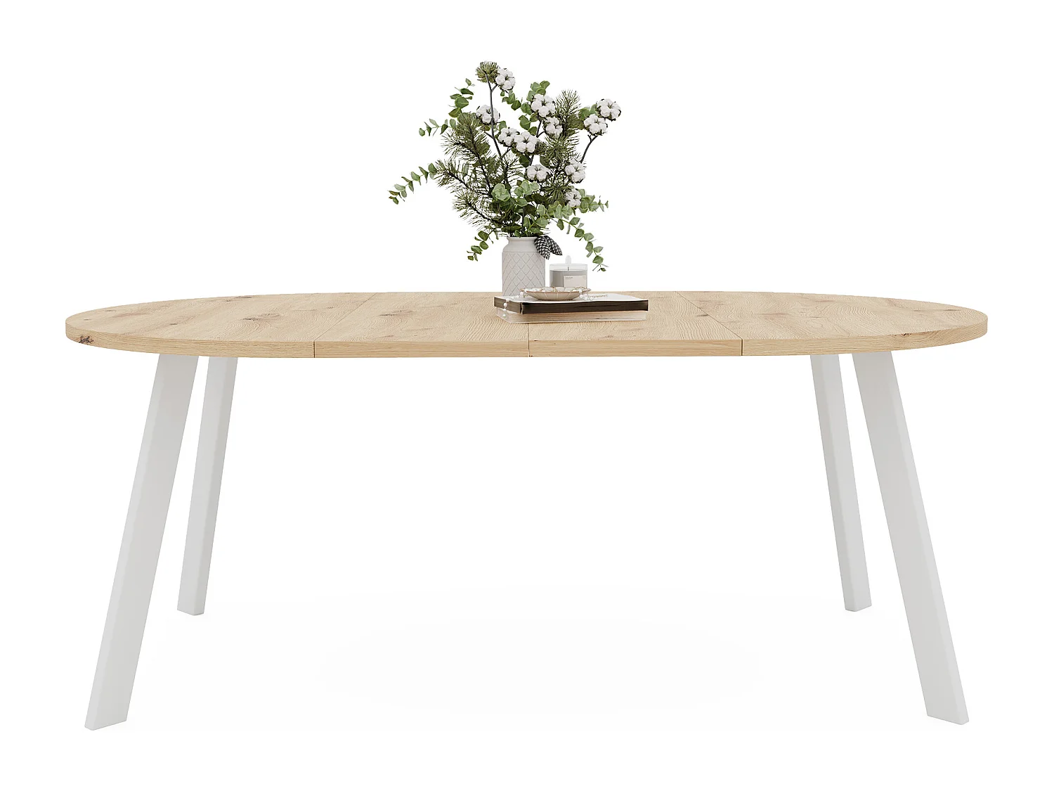 Table extensible chêne wotan